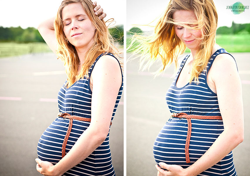 Babybauch fotos mit geschwistern draußen, familienfotos schwangerschaft