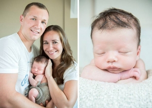 Mobiles Neugeborenenfotoshooting in Berlin | Babyfotos Zuhause Fotograf, familienfoto mit neugeborenem baby